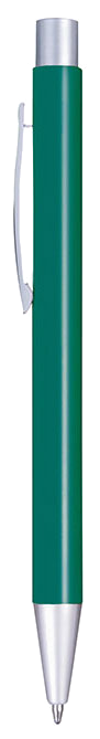 Penna in alluminio satinato, colore verde